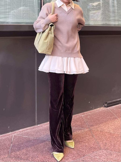 LILY BROWN シャツドッキングフリルミニワンピース BLK リリーブラウン LILY BROWN シャツドッキングフリルミニ