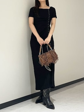 「LILY BROWN（リリーブラウン）のアイテム（シューズ）」を使った、LILY BROWNさん（レディース・158cm）の夏コーディネート