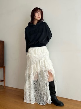 「アイテム（ドレス）」を使った、LILY BROWNさん（レディース・152cm）の秋コーディネート