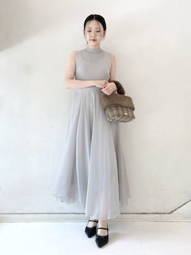 「アイテム（アンダーウェア）」を使った、LILY BROWNさん（レディース・154cm）の夏コーディネート