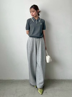 「アイテム（ボストンバッグ）」を使った、LILY BROWNさん（レディース・148cm）の夏コーディネート