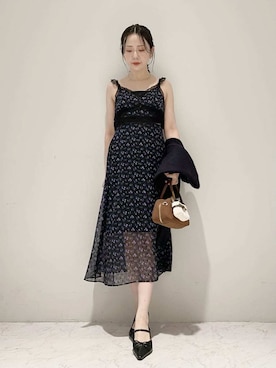 「アイテム（その他アンダーウェア/インナー）」を使った、LILY BROWNさん（レディース・154cm）の秋コーディネート