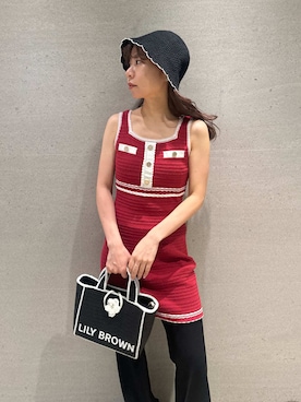 「LILY BROWN（リリーブラウン）のアイテム（パンツ）」を使った、LILY BROWNさん（レディース・152cm）の夏コーディネート