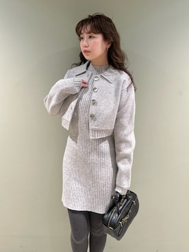 「LILY BROWN（リリーブラウン）のアイテム（その他アウター）」を使った、LILY BROWNさん（レディース・150cm）の冬コーディネート
