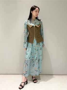 「LILY BROWN（リリーブラウン）のアイテム（ワンピース/ドレス）」を使った、LILY BROWNさん（レディース・155cm）の春コーディネート