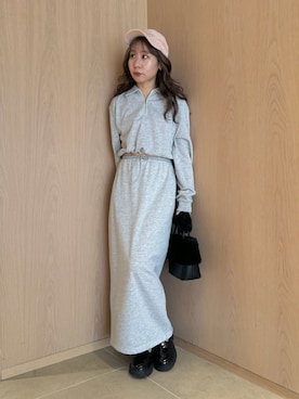 「アイテム（スウェット）」を使った、LILY BROWNさん（レディース・152cm）の夏コーディネート