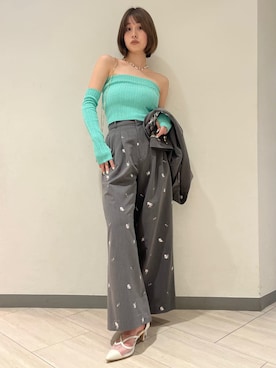 「LILY BROWN（リリーブラウン）のアイテム（アクセサリー）」を使った、LILY BROWNさん（レディース・162cm）の春コーディネート