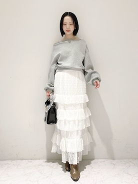 LILY BROWNさん（レディース・154cm）の冬コーディネート