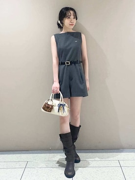 「アイテム（キーホルダー）」を使った、LILY BROWNさん（レディース・157cm）の夏コーディネート