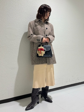 「LILY BROWN（リリーブラウン）のアイテム（その他アウター）」を使った、LILY BROWNさん（レディース・156cm）の冬コーディネート