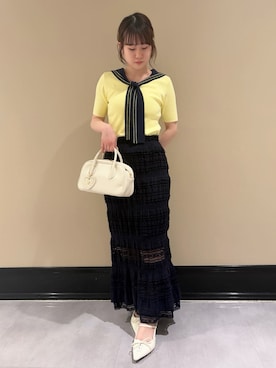 「LILY BROWN（リリーブラウン）のアイテム」を使った、LILY BROWNさん（レディース・150cm）の春コーディネート