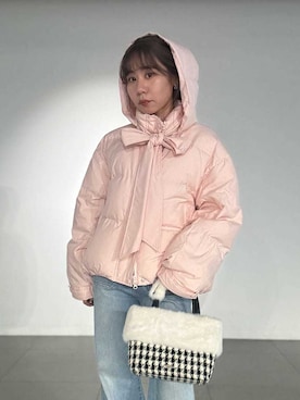 「ボウタイ」｜LILY BROWNさん（レディース・152cm）の秋コーディネート