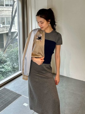 「LILY BROWN（リリーブラウン）のアイテム（アクセサリー）」を使った、LILY BROWNさん（レディース・162cm）の春コーディネート