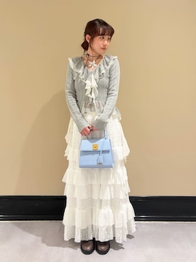 「LILY BROWN（リリーブラウン）のアイテム（スカート）」を使った、LILY BROWNさん（レディース・150cm）の冬コーディネート