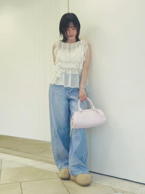 ホイルカーブデニムパンツ