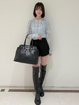 「LILY BROWN（リリーブラウン）のアイテム（その他パンツ）」を使った、LILY BROWNさん（レディース・165cm）の夏コーディネート