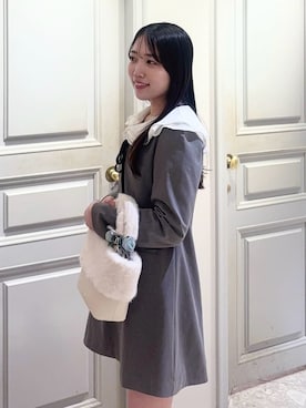 LILY BROWNさん（レディース・161cm）の冬コーディネート