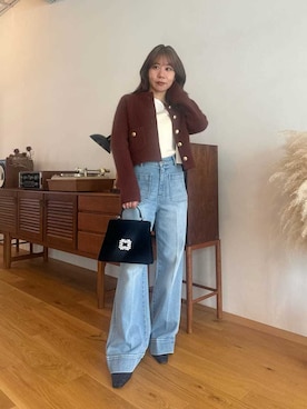 「アイテム（ブラジャー）」を使った、LILY BROWNさん（レディース・152cm）の秋コーディネート