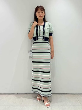 「LILY BROWN（リリーブラウン）のアイテム（ワンピース/ドレス）」を使った、LILY BROWNさん（レディース・153cm）の夏コーディネート