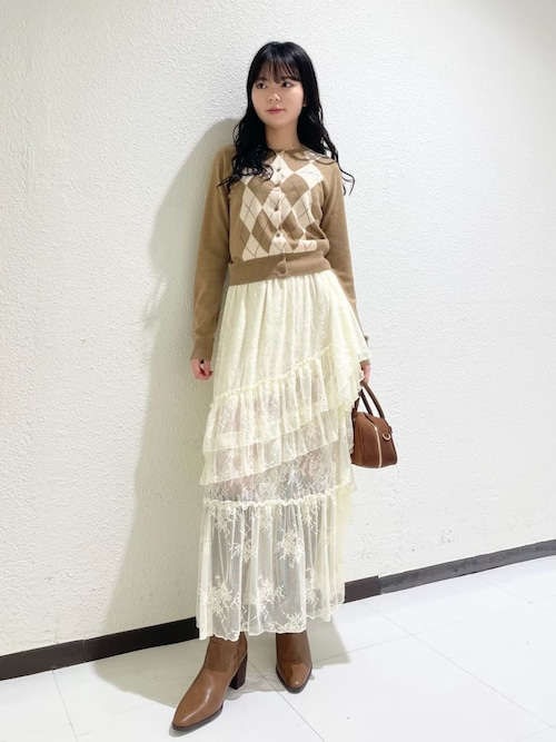 LILYBROWN イレヘムティアードスカート イレヘムティアードスカート（スカート）｜LILY BROWN（リリーブラウン