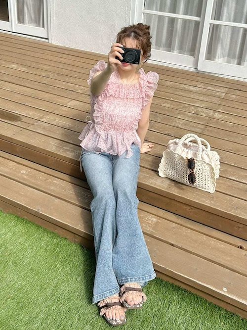 Lily Brown 新作　ストレッチセミフレアデニムパンツ ストレッチセミフレアデニムパンツ（その他パンツ）｜LILY BROWN
