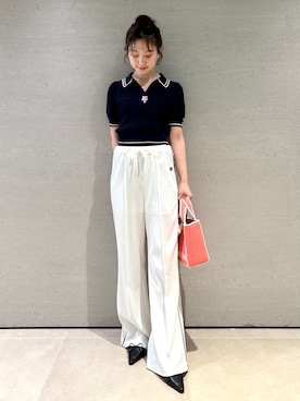 「LILY BROWN（リリーブラウン）のアイテム（パンツ）」を使った、LILY BROWNさん（レディース・161cm）の夏コーディネート