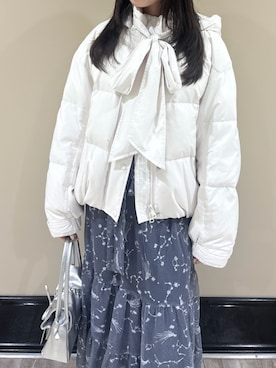 「LILY BROWN（リリーブラウン）のアイテム（ダウンジャケット/コート）」を使った、LILY BROWNさん（レディース・155cm）の冬コーディネート