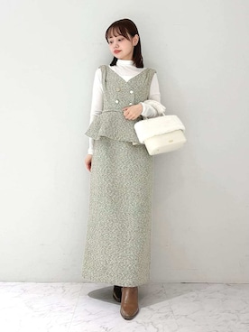 「LILY BROWN（リリーブラウン）のアイテム」を使った、LILY BROWNさん（レディース・148cm）の冬コーディネート