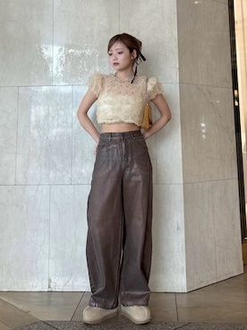 「LILY BROWN（リリーブラウン）のアイテム」を使った、LILY BROWNさん（レディース・163cm）の夏コーディネート