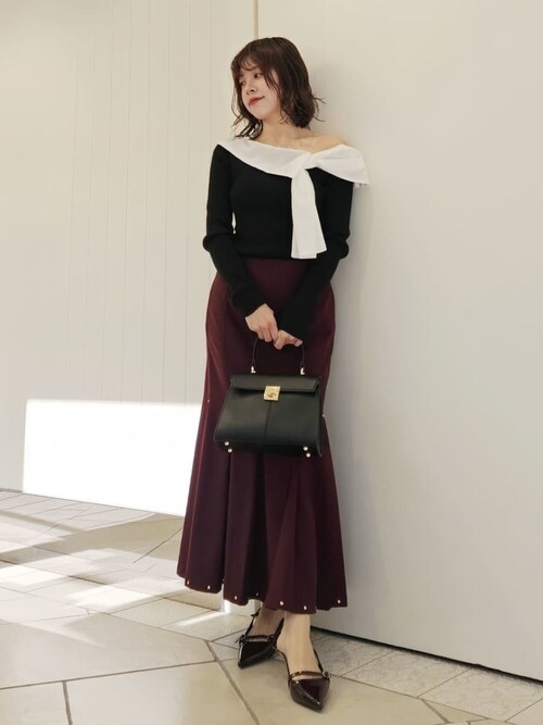 セール】リボンディテールドッキングニット（ニット/セーター）｜LILY