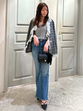 「アイテム（アンサンブル）」を使った、LILY BROWNさん（レディース・156cm）の冬コーディネート