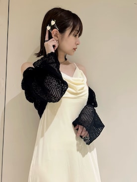 「アイテム（ヘアピン）」を使った、LILY BROWNさん（レディース・157cm）の夏コーディネート