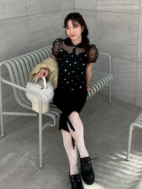 LILY BROWNさん（レディース・161cm）の夏コーディネート