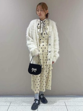 「アイテム（ワンピース、その他）」を使った、LILY BROWNさん（レディース・158cm）の秋コーディネート