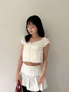 「LILY BROWN（リリーブラウン）のアイテム（パンツ）」を使った、LILY BROWNさん（レディース・163cm）の夏コーディネート