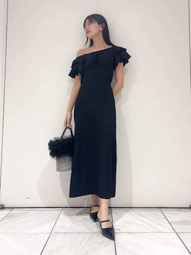 「LILY BROWN（リリーブラウン）のアイテム（アクセサリー）」を使った、LILY BROWNさん（レディース・160cm）の春コーディネート