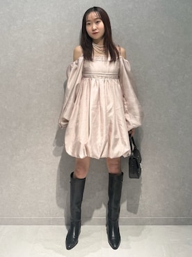 LILY BROWNさん（レディース・155cm）の冬コーディネート