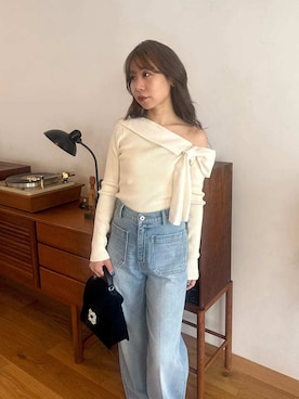 「アイテム（アンダーウェア）」を使った、LILY BROWNさん（レディース・152cm）の秋コーディネート