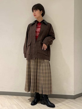 LILY BROWNさん（レディース・162cm）の秋コーディネート