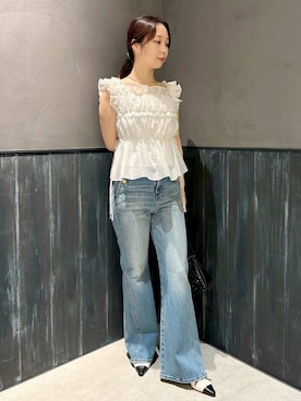 「アイテム（パンプス、その他）」を使った、LILY BROWNさん（レディース・155cm）の夏コーディネート