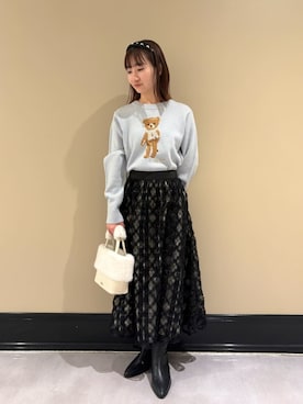 「LILY BROWN（リリーブラウン）のアイテム」を使った、LILY BROWNさん（レディース・153cm）の冬コーディネート