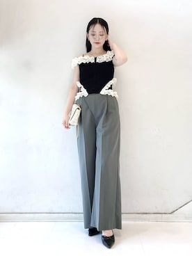 「LILY BROWN（リリーブラウン）のアイテム」を使った、LILY BROWNさん（レディース・154cm）の夏コーディネート