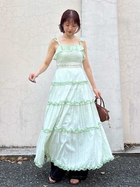 「刺繍」｜LILY BROWNさん（レディース・163cm）の夏コーディネート