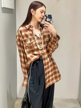 「アイテム（その他アンダーウェア/インナー）」を使った、LILY BROWNさん（レディース・156cm）の夏コーディネート