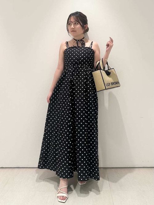 ボリュームリボン2wayワンピース（ワンピース）｜LILY BROWN