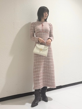 「LILY BROWN（リリーブラウン）のアイテム（トレンチコート）」を使った、LILY BROWNさん（レディース・156cm）の冬コーディネート