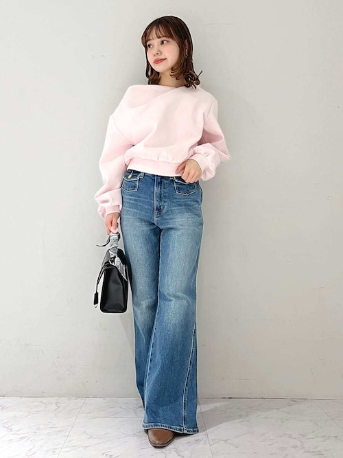 リリーブラウン　ストレッチフレアデニムパンツ WEB限定00サイズ】ストレッチフレアデニムパンツ（デニムパンツ