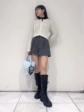 LILY BROWNさん（レディース・160cm）の冬コーディネート