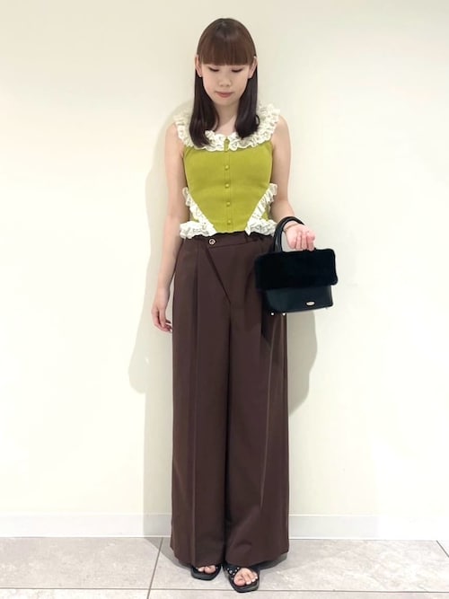 LILY BROWN◎2wayレースフリルニットトップス 2wayレースフリルニットトップス（ニット/セーター）｜LILY