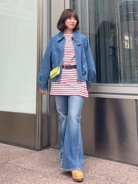 「LILY BROWN（リリーブラウン）のアイテム（サンダル）」を使った、LILY BROWNさん（レディース・158cm）の冬コーディネート